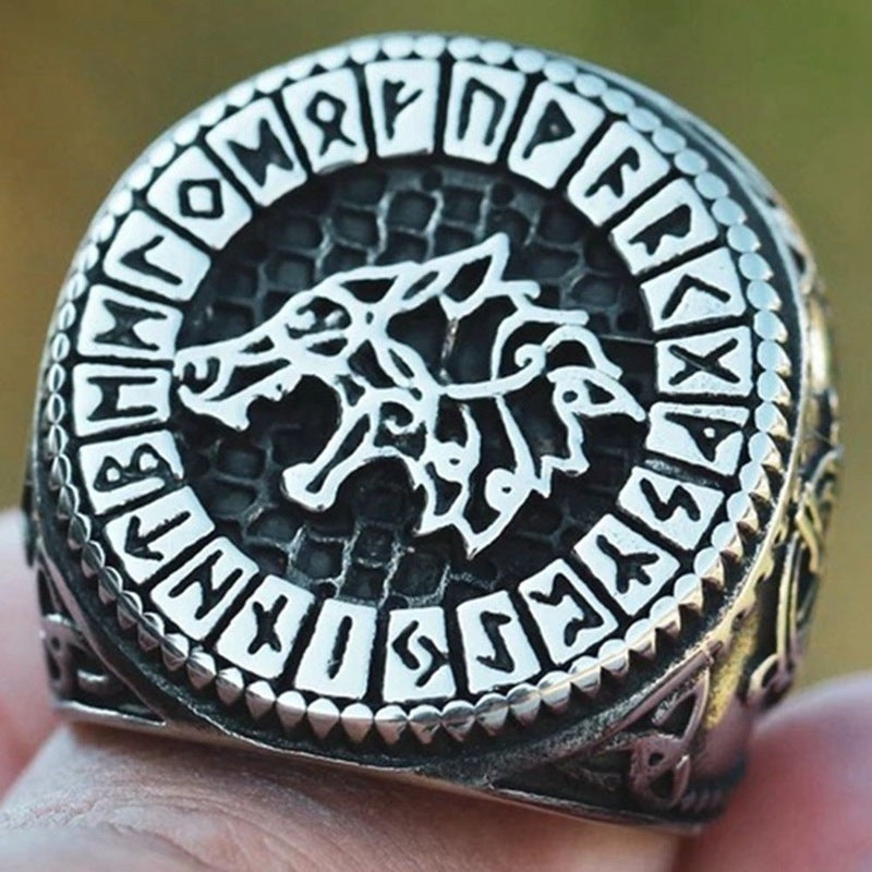 Bague runique viking nordique vintage