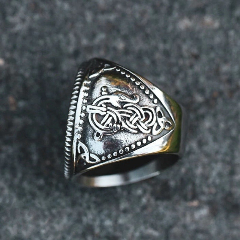 Bague runique viking nordique vintage