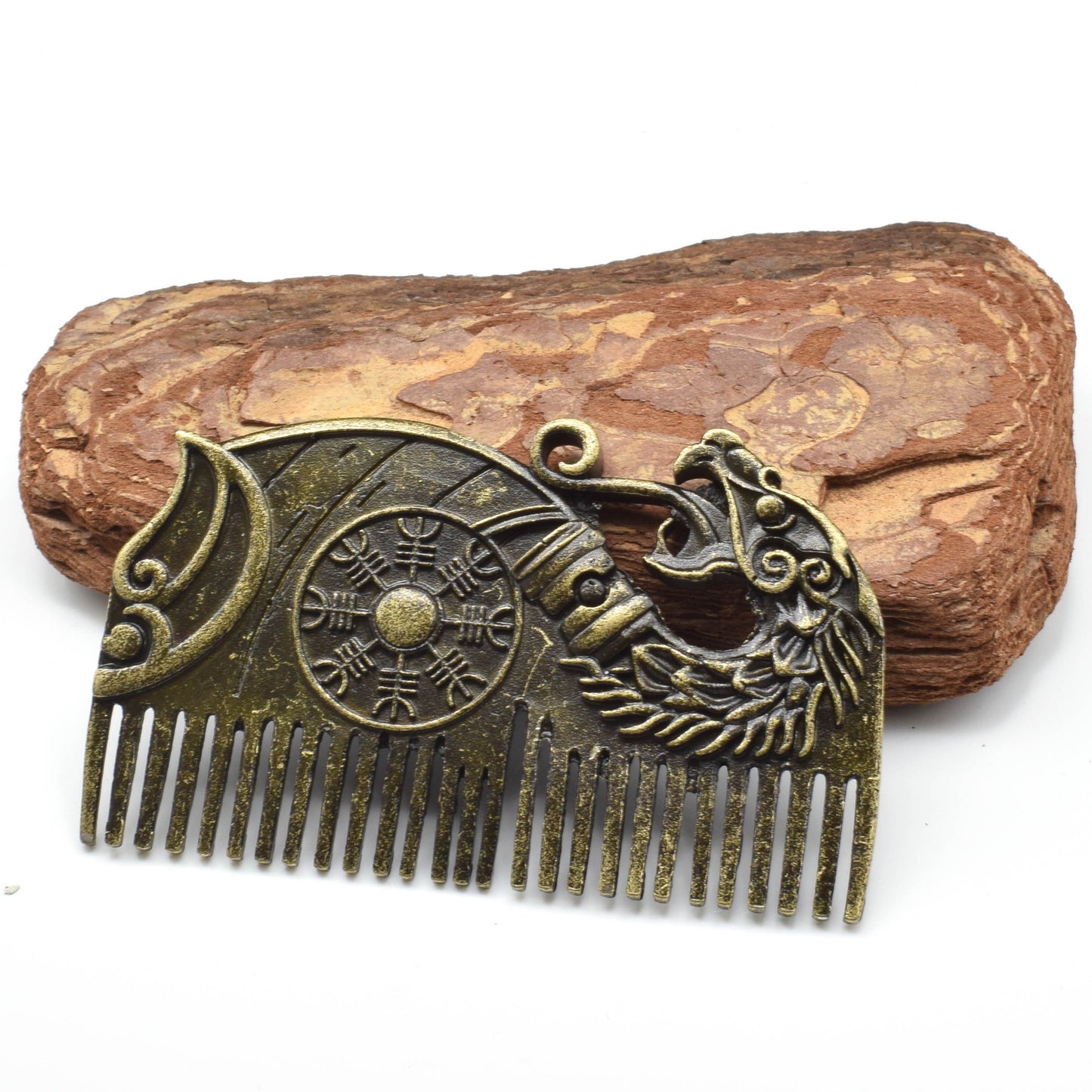 Peigne Viking en acier inoxydable