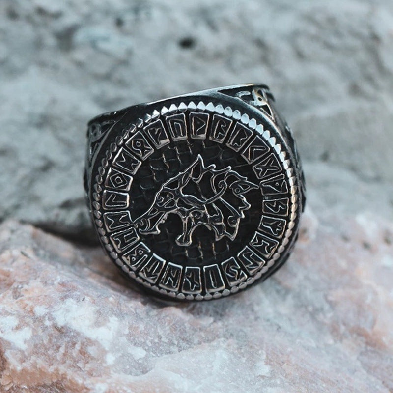 Bague runique viking nordique vintage