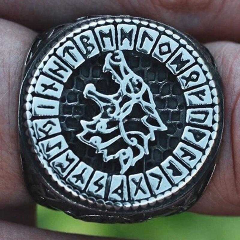 Bague runique viking nordique vintage