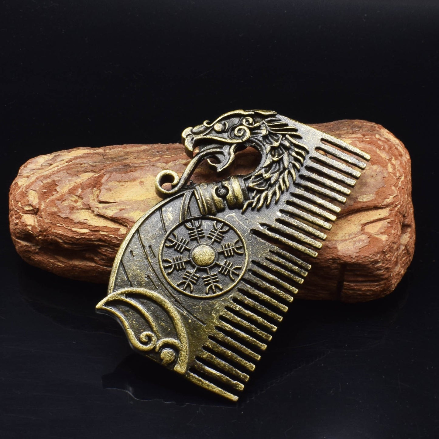 Peigne Viking en acier inoxydable