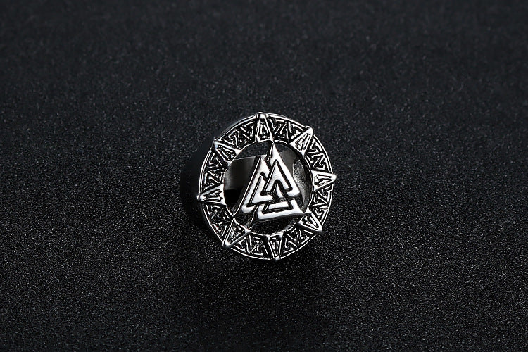 Bague pour homme guerrier viking le valknut