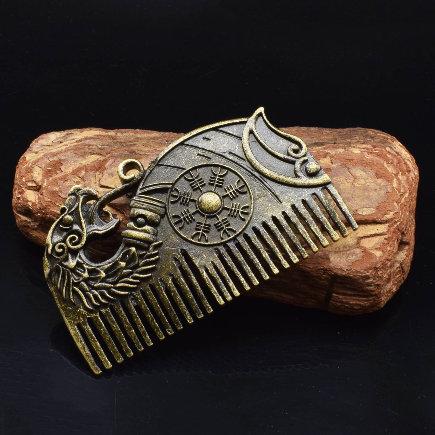 Peigne Viking en acier inoxydable