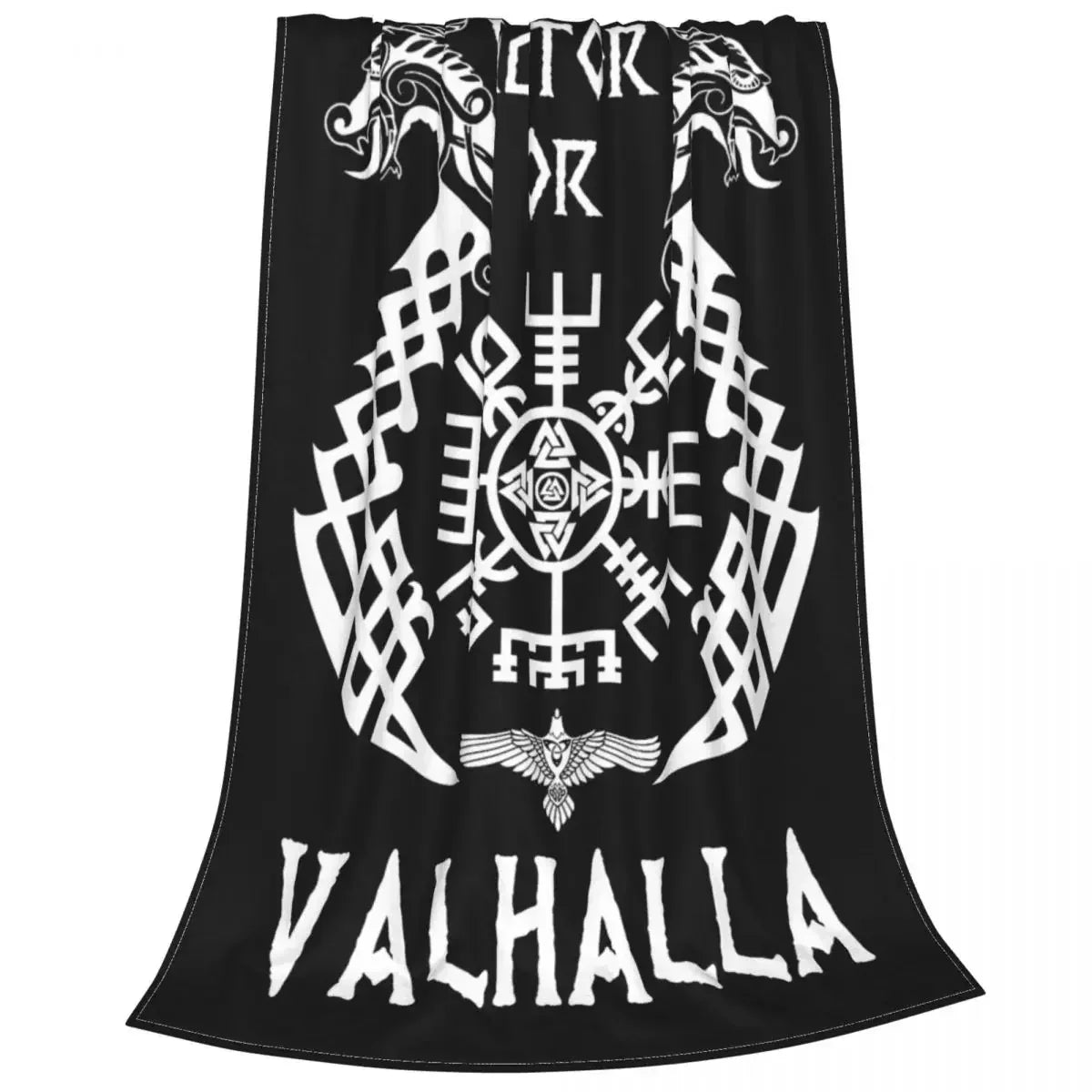 Couverture Viking Victoire ou Valhalla Odin Dieu nordique Ragnar Lothbrok Couvertures moelleuses et chaudes pour la maison Été