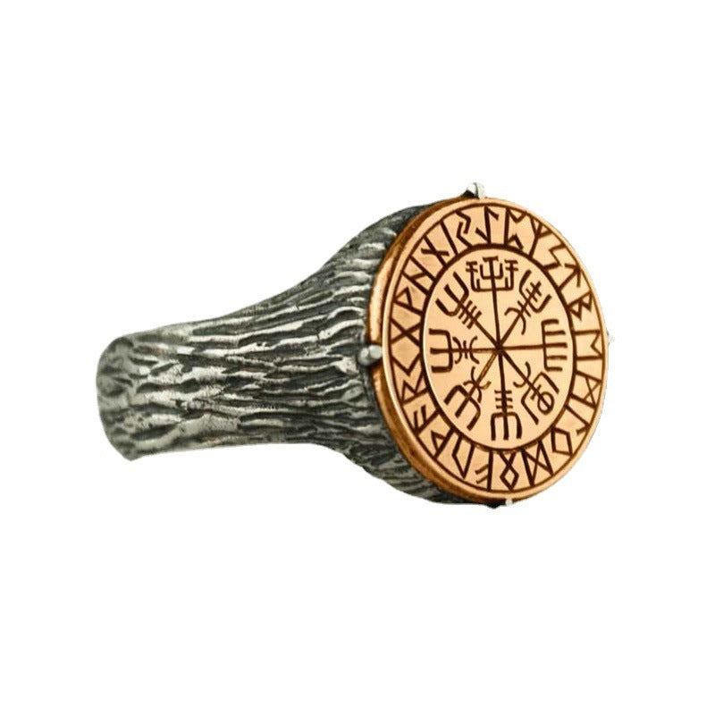 VIKING FORCE LABORATORIES Bague ethnique viking personnalisée bicolore