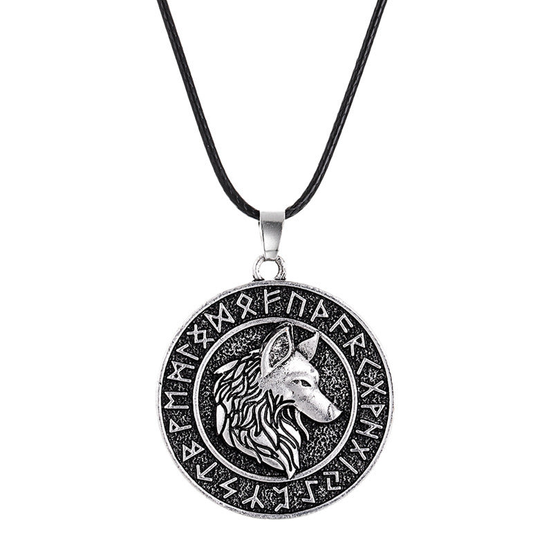 Collier pendentif Viking Viking Celtic loup Runaven