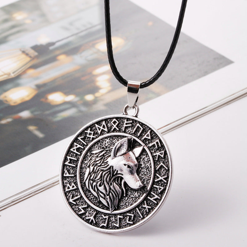 Collier pendentif Viking Viking Celtic loup Runaven