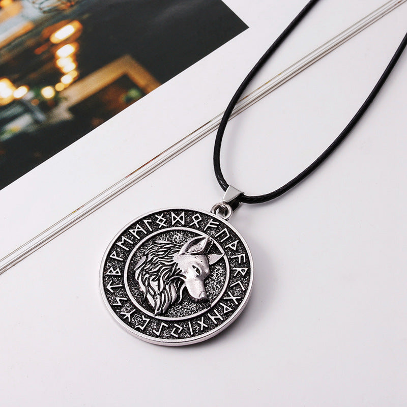 Collier pendentif Viking Viking Celtic loup Runaven