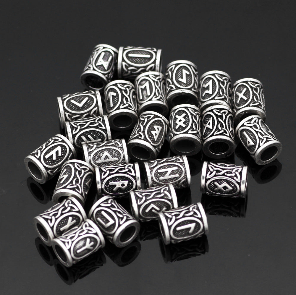 Nordic Viking Rune Beard Beads