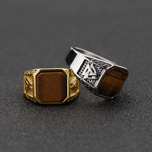 Nordic Hot Retro Vikings Titanium Steel Ring