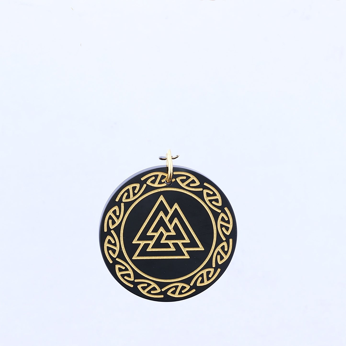 Retro Literary Viking Style Viking Rune Triangle Stainless Steel Hang Tag