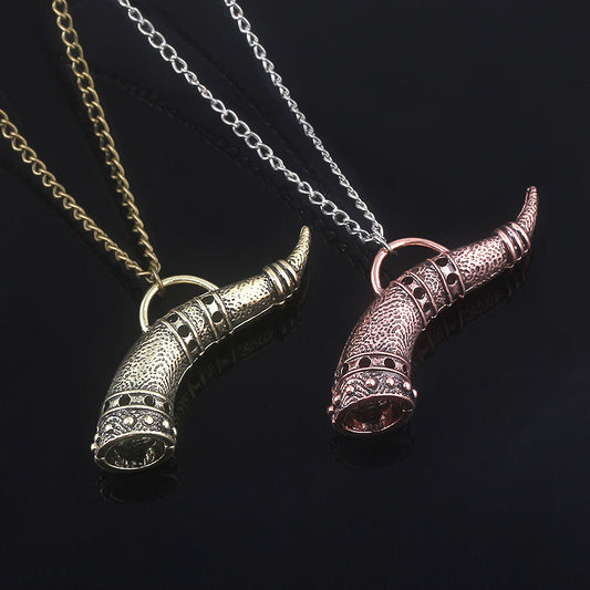 Viking bull horn Viking bull horn necklace