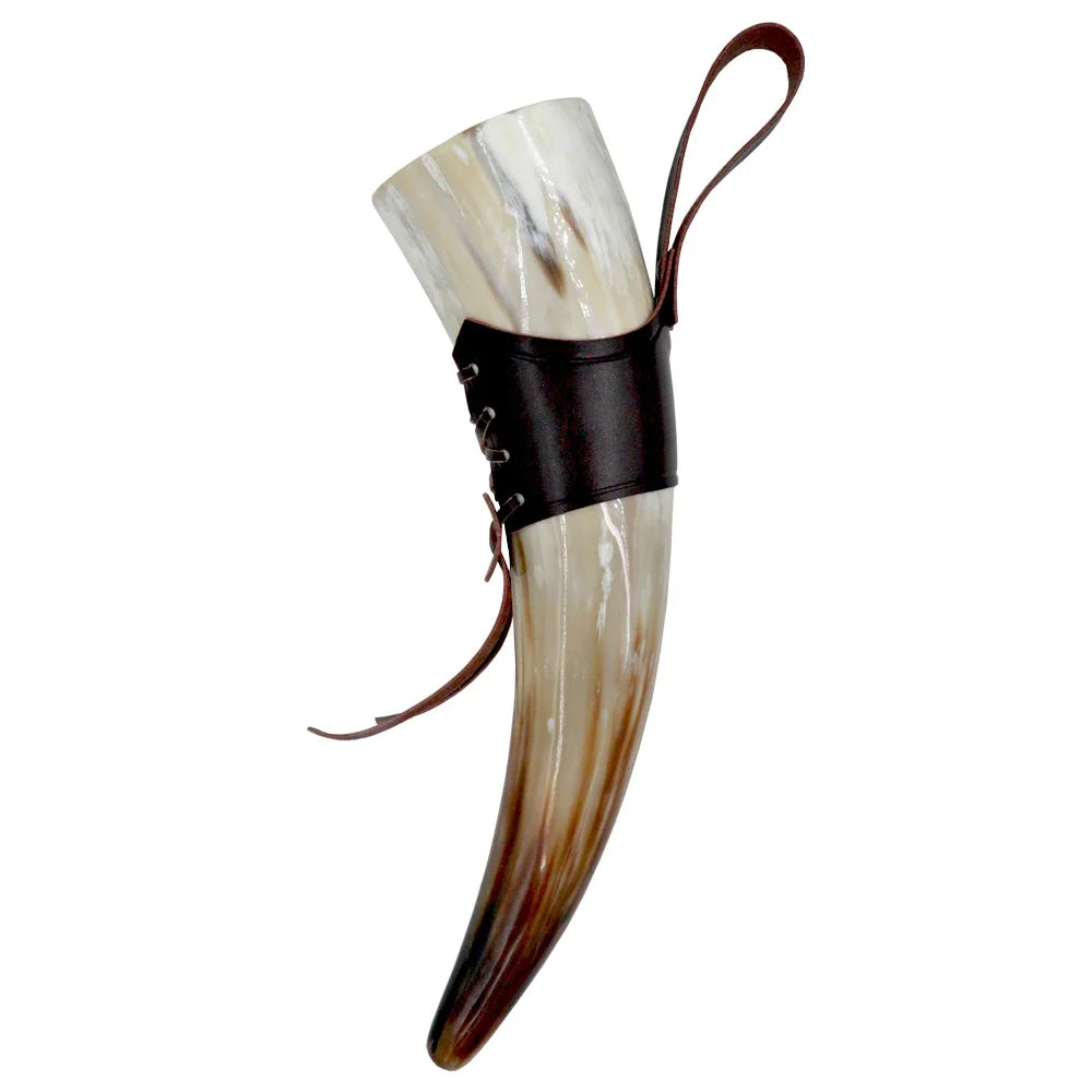 Artisanat Accueil Véritable corne à boire viking Mug avec support Tasses Ale Bière Vin Gobelet Calice Chope Bécher Récipients