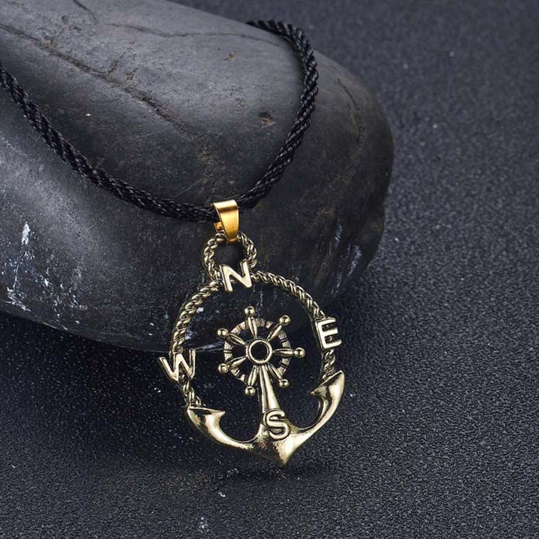 Men's Viking Navigation Compass Pendant